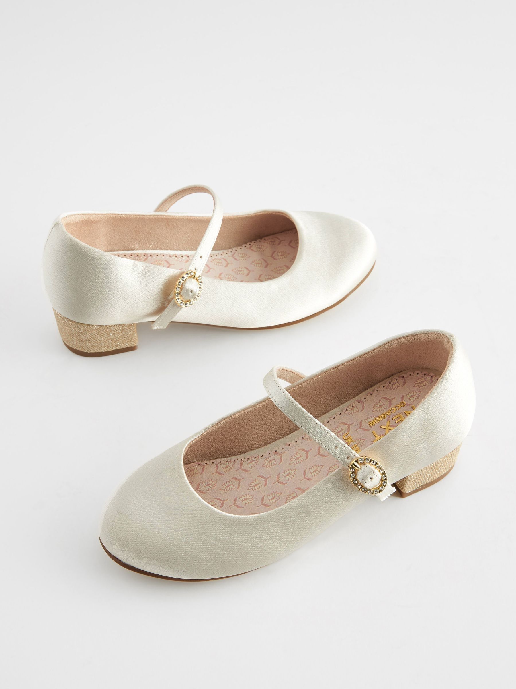 Ivoor - Mary Jane bloemenmeisjes hakschoenen
