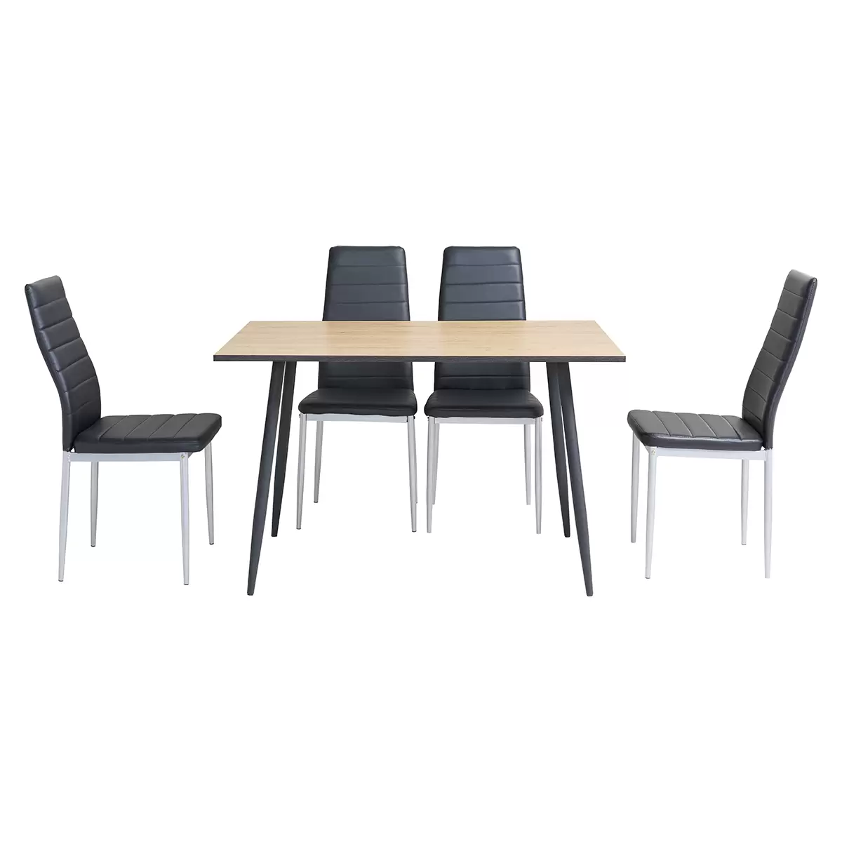 Esstisch Tom 120 Best Price hellbraun,schwarz