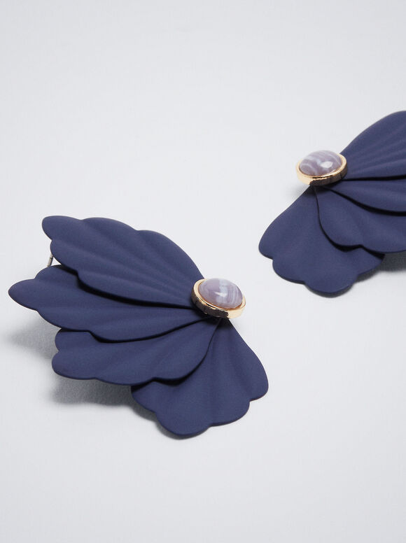 Brincos de Flor - Azul