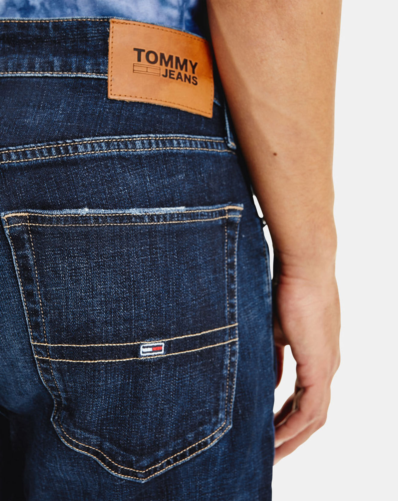 Tommy Jeans Jean droit Ryan Ce153 bleu foncé