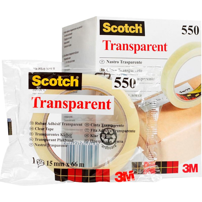 Ruban adhésif Scotch transparent - Largeur 19 mm x longueur 66 m