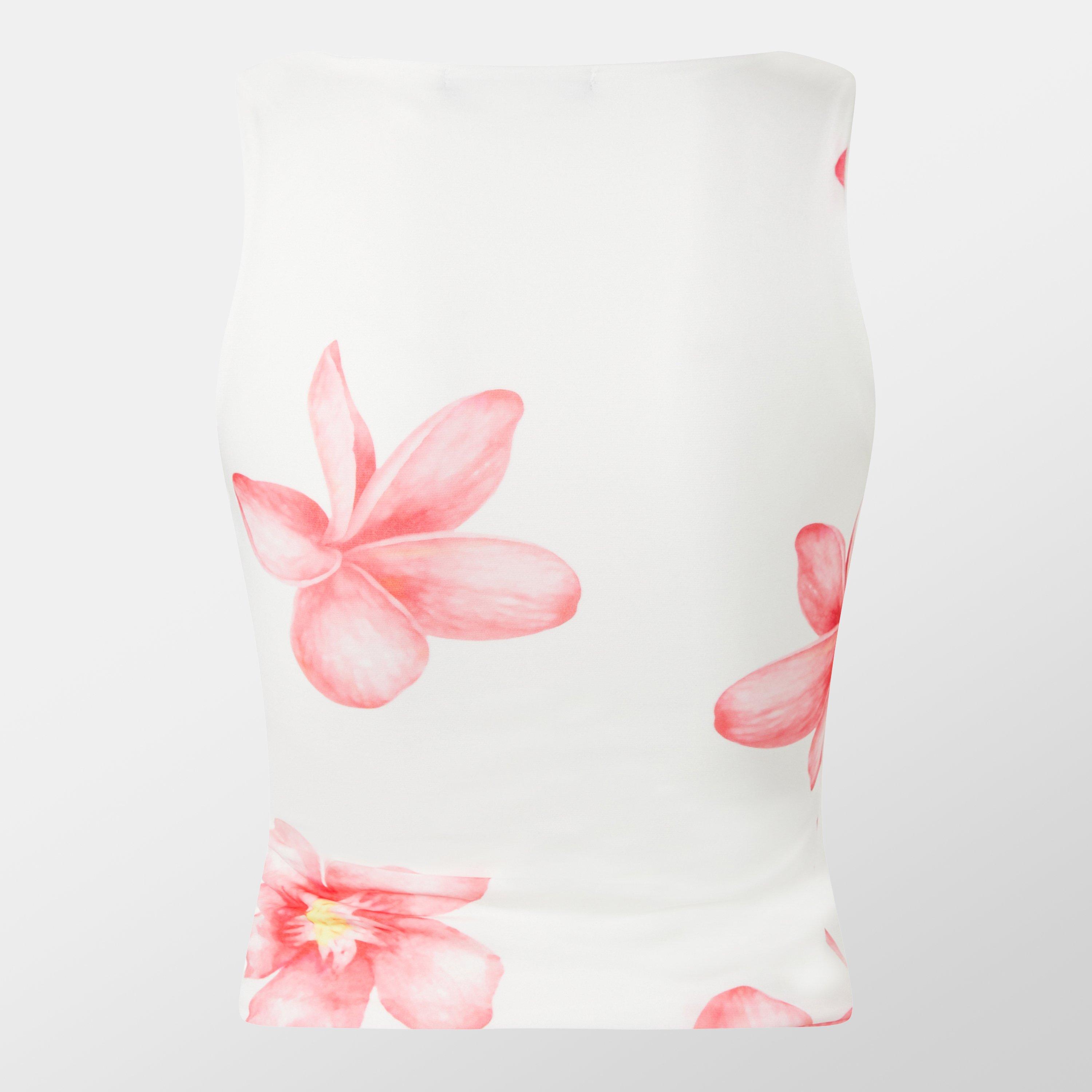 Missy Empire ME Printed Floral Top Womens