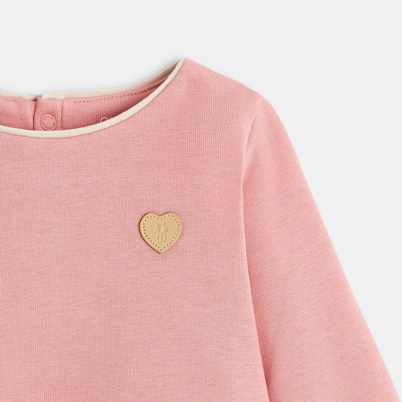 Sweat molleton léger (lot de 2) rose bébé fille Rose