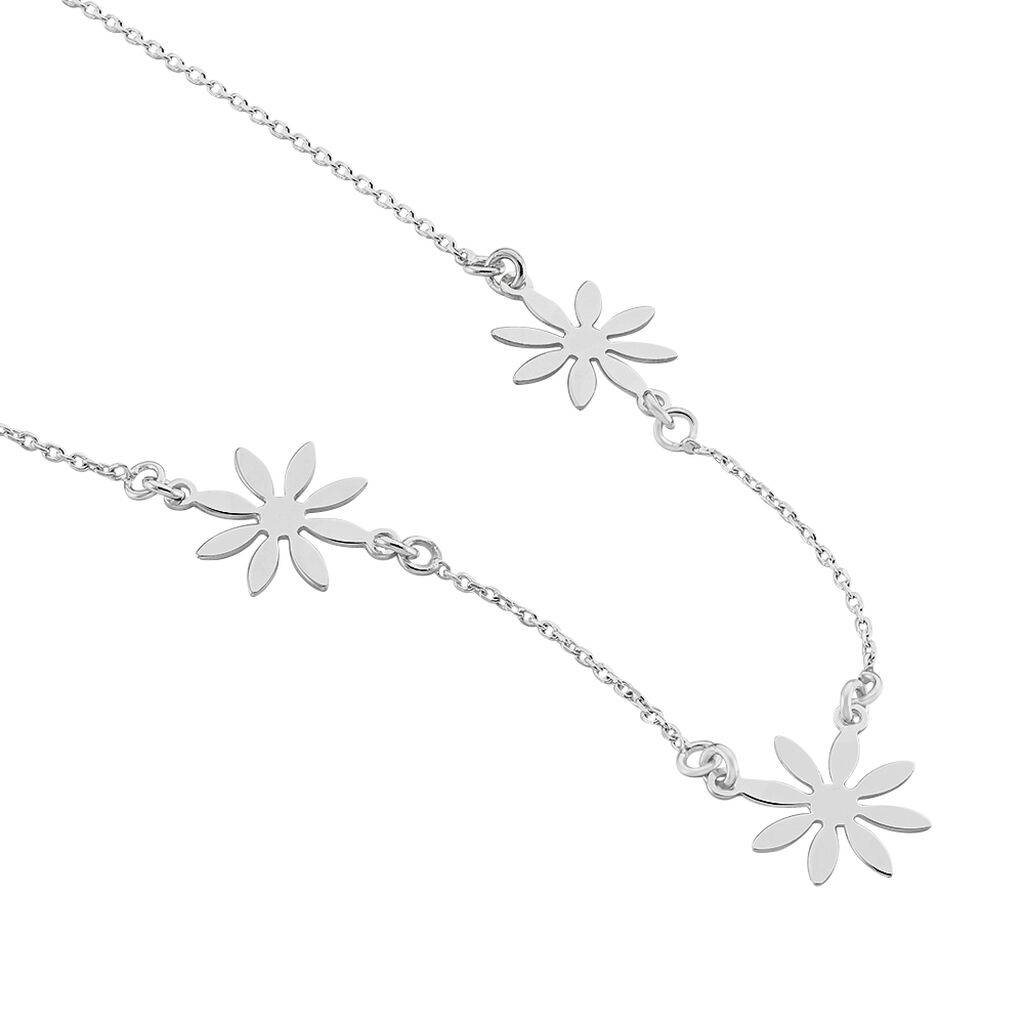 Collier Olva Argent Blanc
