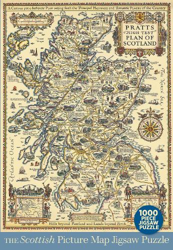 The Scottish Picture Map 1000 Piece Jigsaw Puzzle