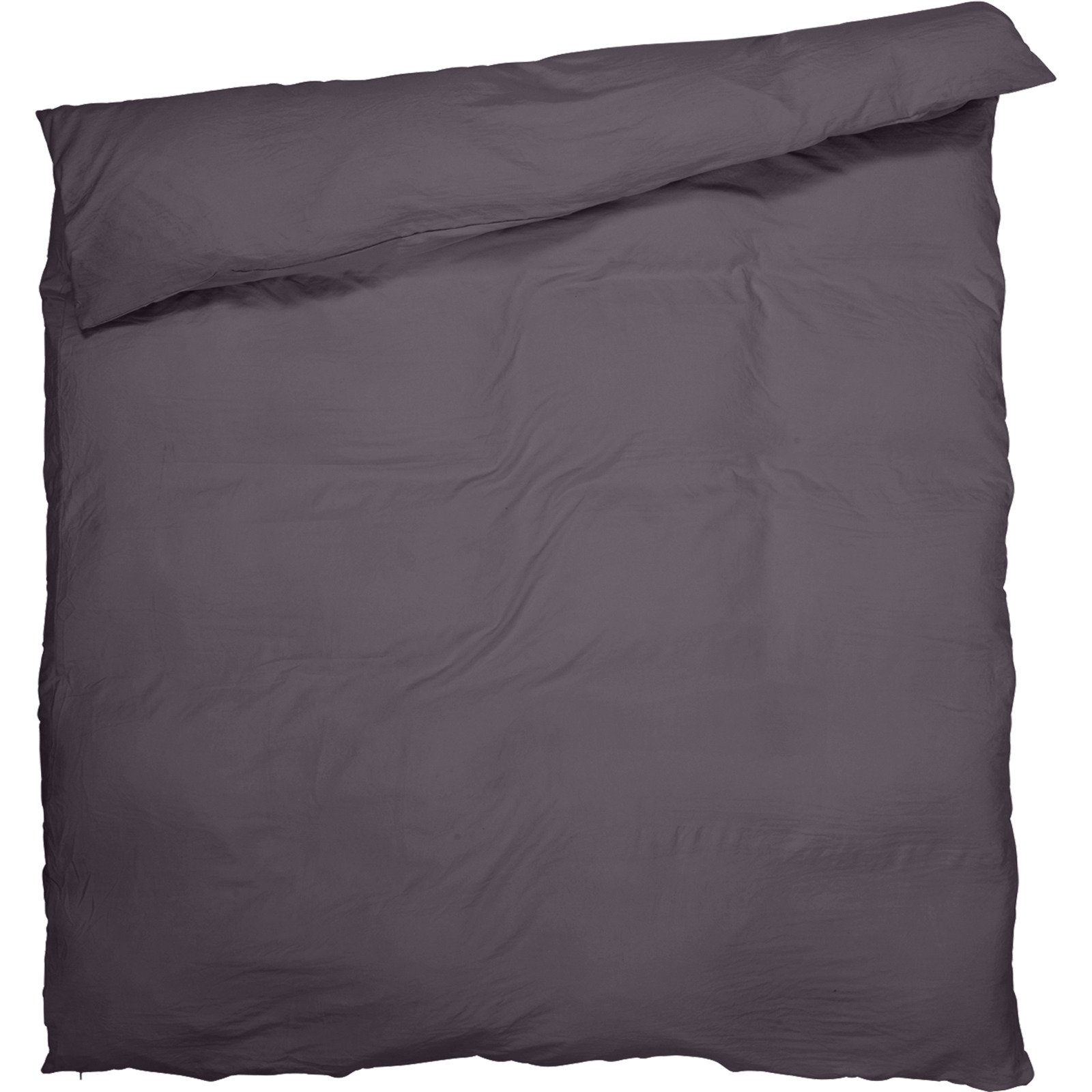 Easy Dream Kissenbezug Satin 2er-Set 65 x 65 cm uni anthrazit