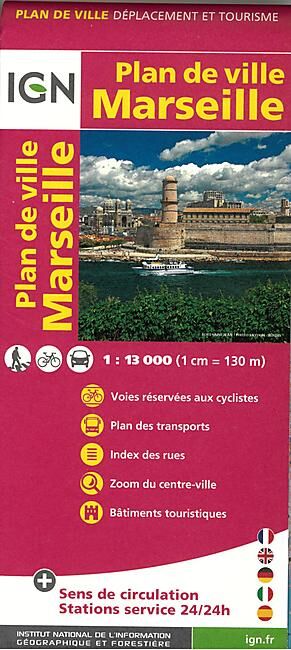 IGN - MARSEILLE 1 13 000 PLAN DE VILLE