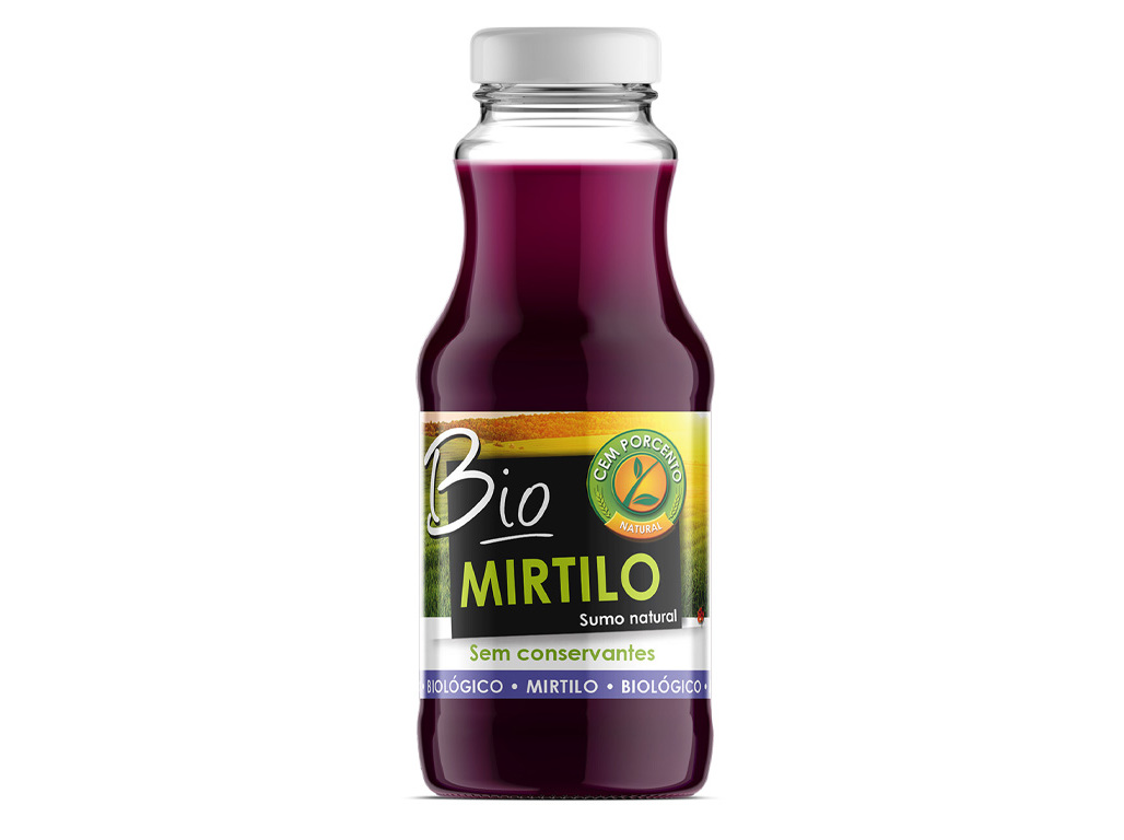 SUMO CEM PORCENTO NATURAL DE MIRTILO BIO 200ML