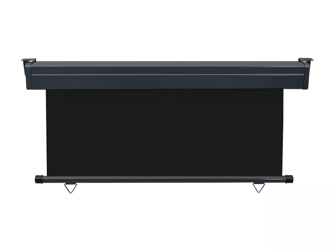 Auvent latéral de balcon 160x250 cm Noir