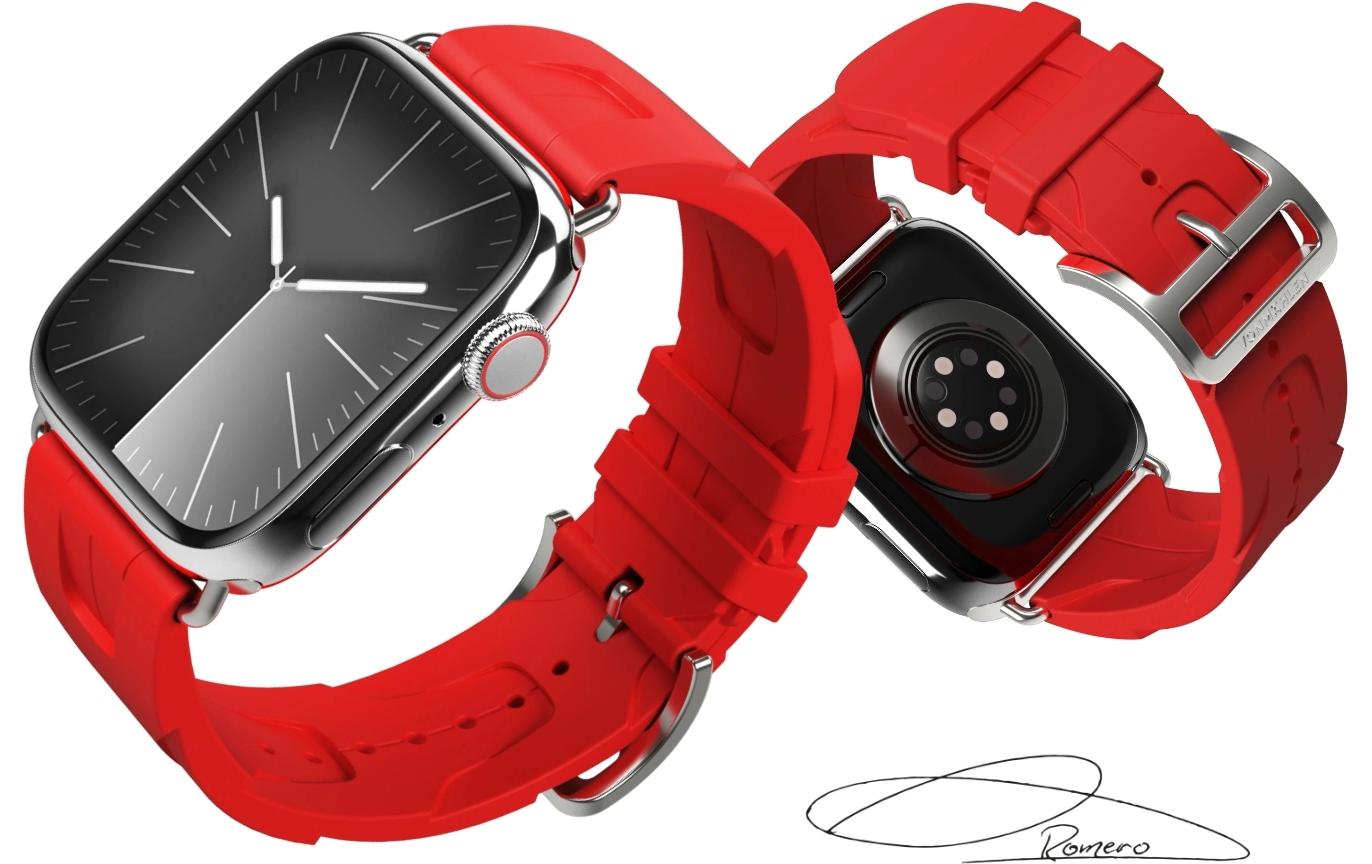 Armband A. R. Exclusive Apple Watch 38/40/41 mm RotArmband für Apple Watch 38/40/41 mm