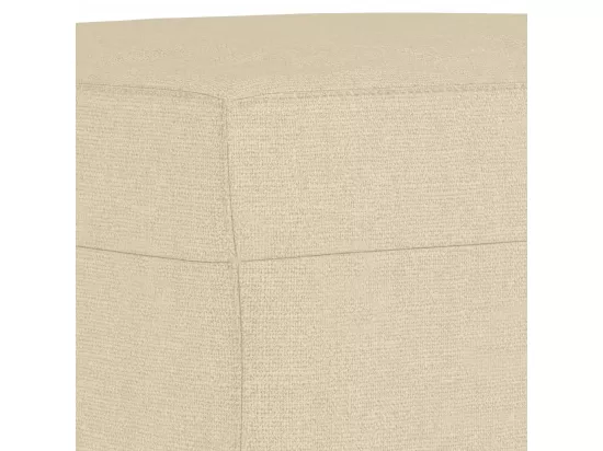 Repose-pied Crème 70x55x41 cm Tissu
