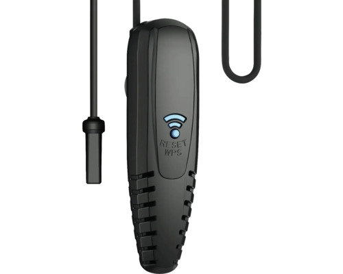 AQUAEL Thermometer Link, met app-bediening, kan gegevens registreren, werkt met wifi voor zoet- en zoutwaterterrariums, zwart, ca. 12 x 5 x 2,5 cm