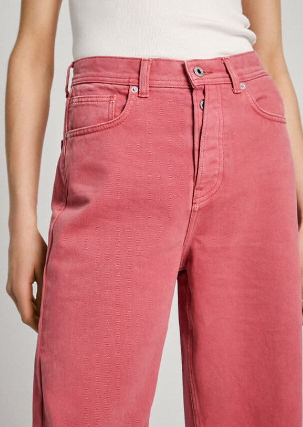 PEPE JEANS<br>Calça jeans larga e folgada, cintura alta