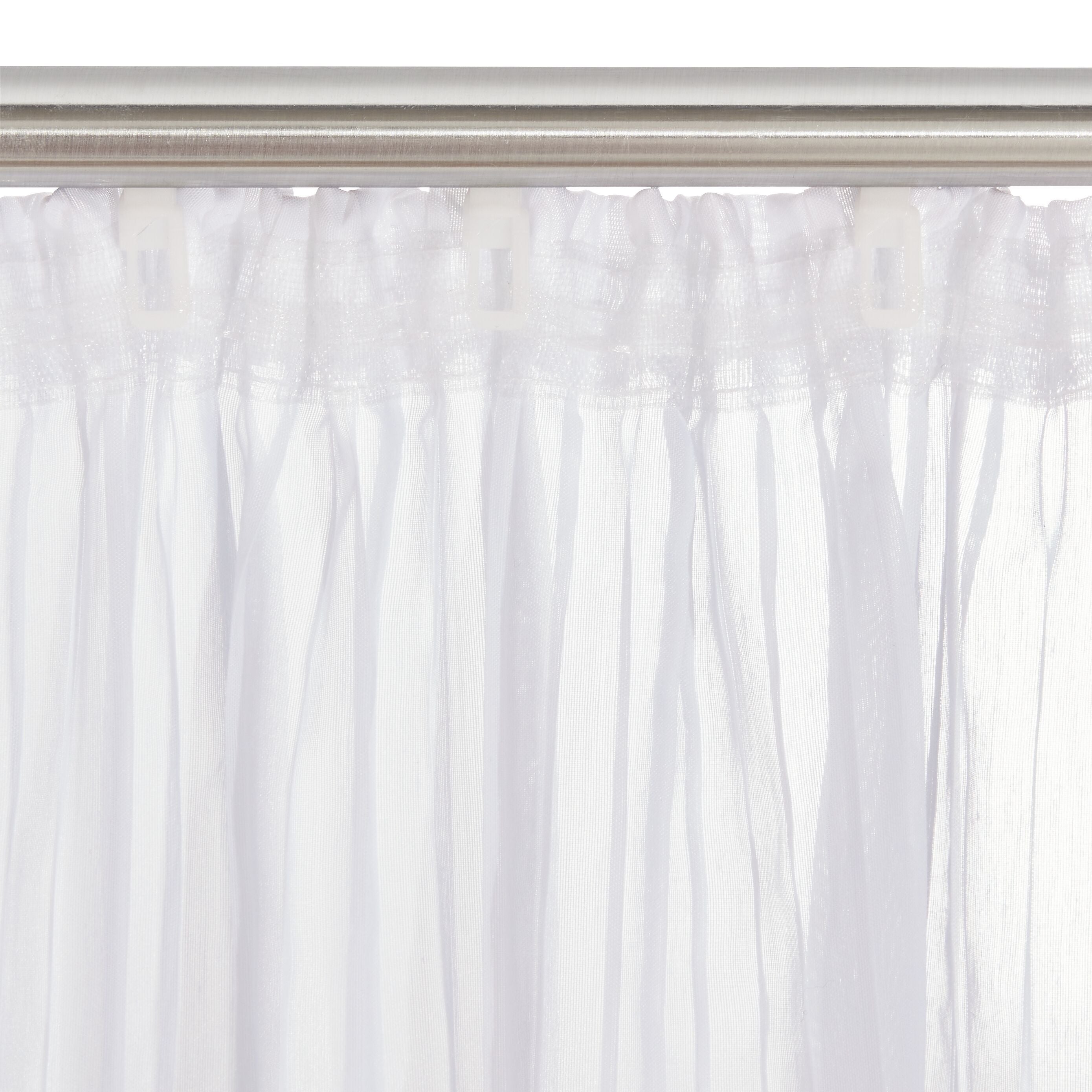 EMILIE Fertigvorhang Tag - Weiss / B: 150.0 cm x H: 260.0 cm