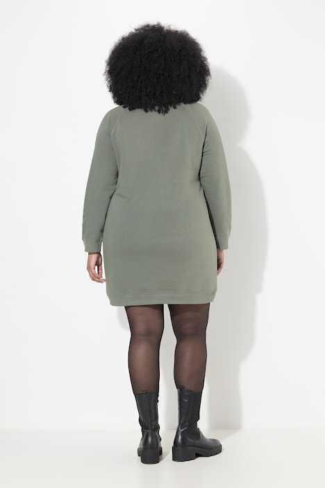 Sweatkleid, Stehkragen, Langarm, Taschen