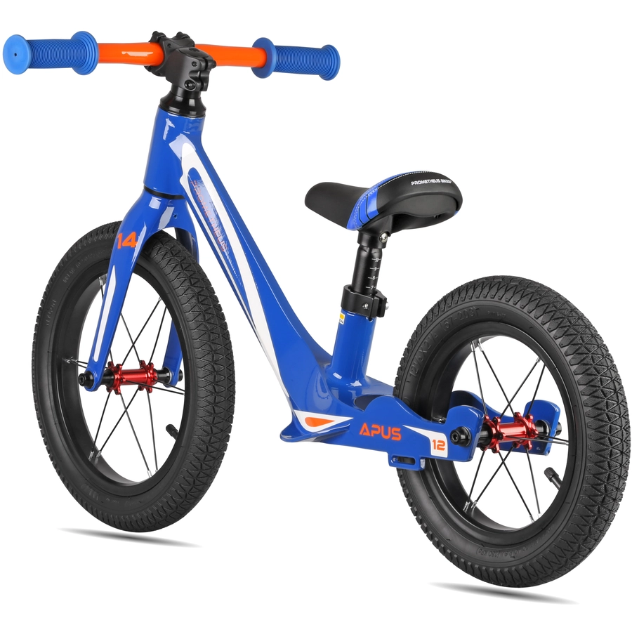 PROMETHEUS BICYCLES® Kinderlaufrad 1412, Blau, Modell APUS
