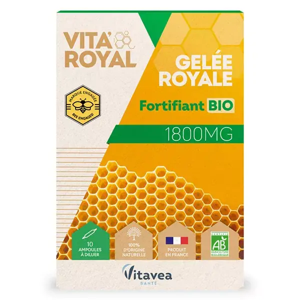 Vitavea Vita'Royal Geleia Real Fortificante Orgânica 10 ampolas