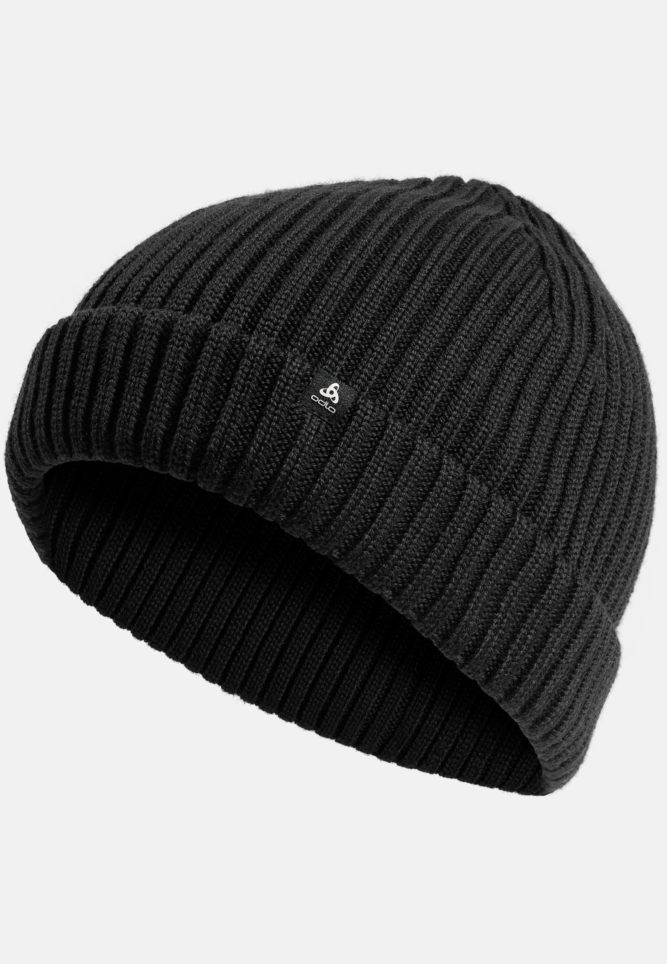 Merino Warm Strickmütze in black