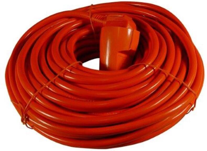 Calex verlengsnoer IP44 oranje 15 m
