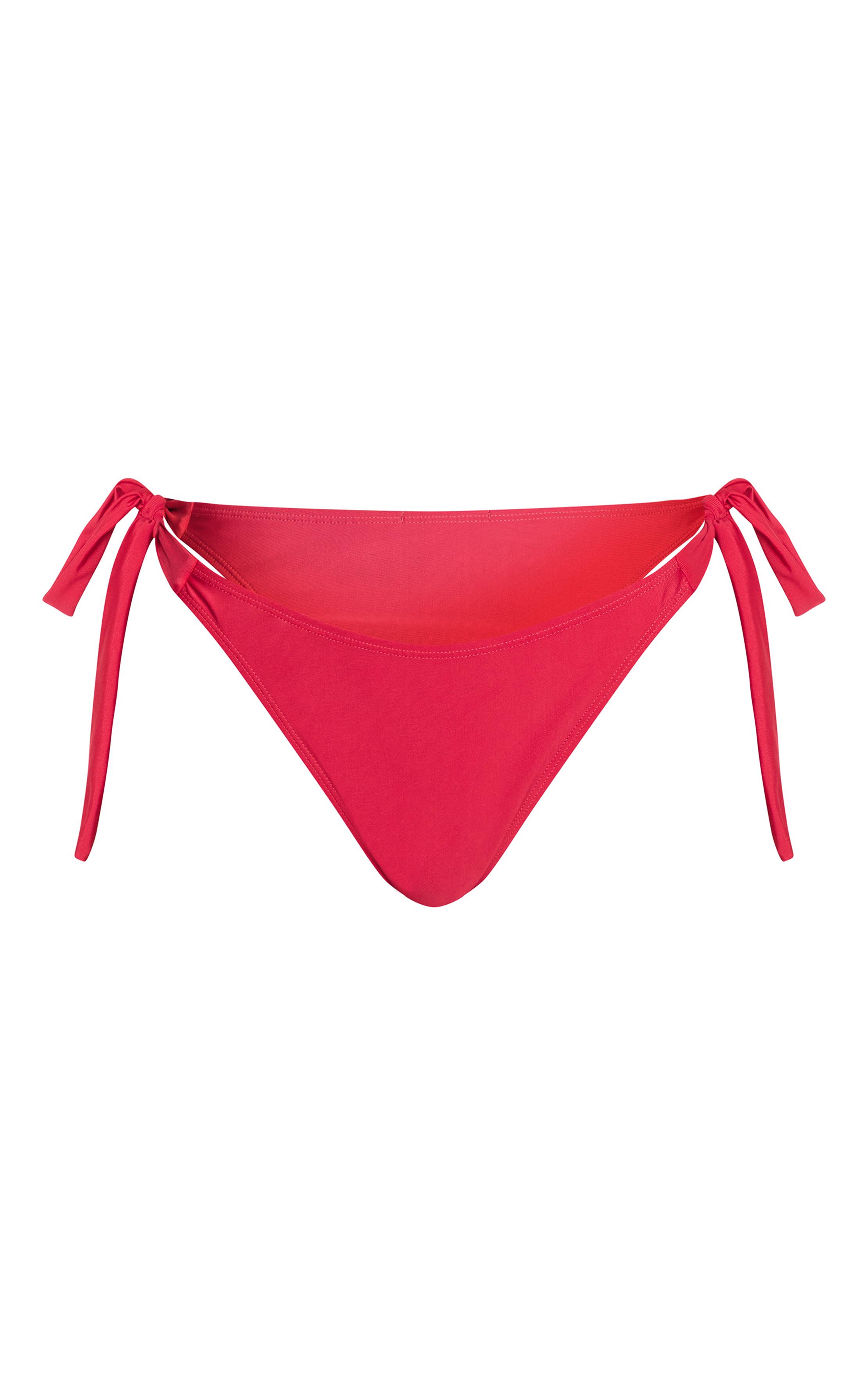 Fuchsia Bas De Bikini Tanga À Nouer Sur Les Côtés