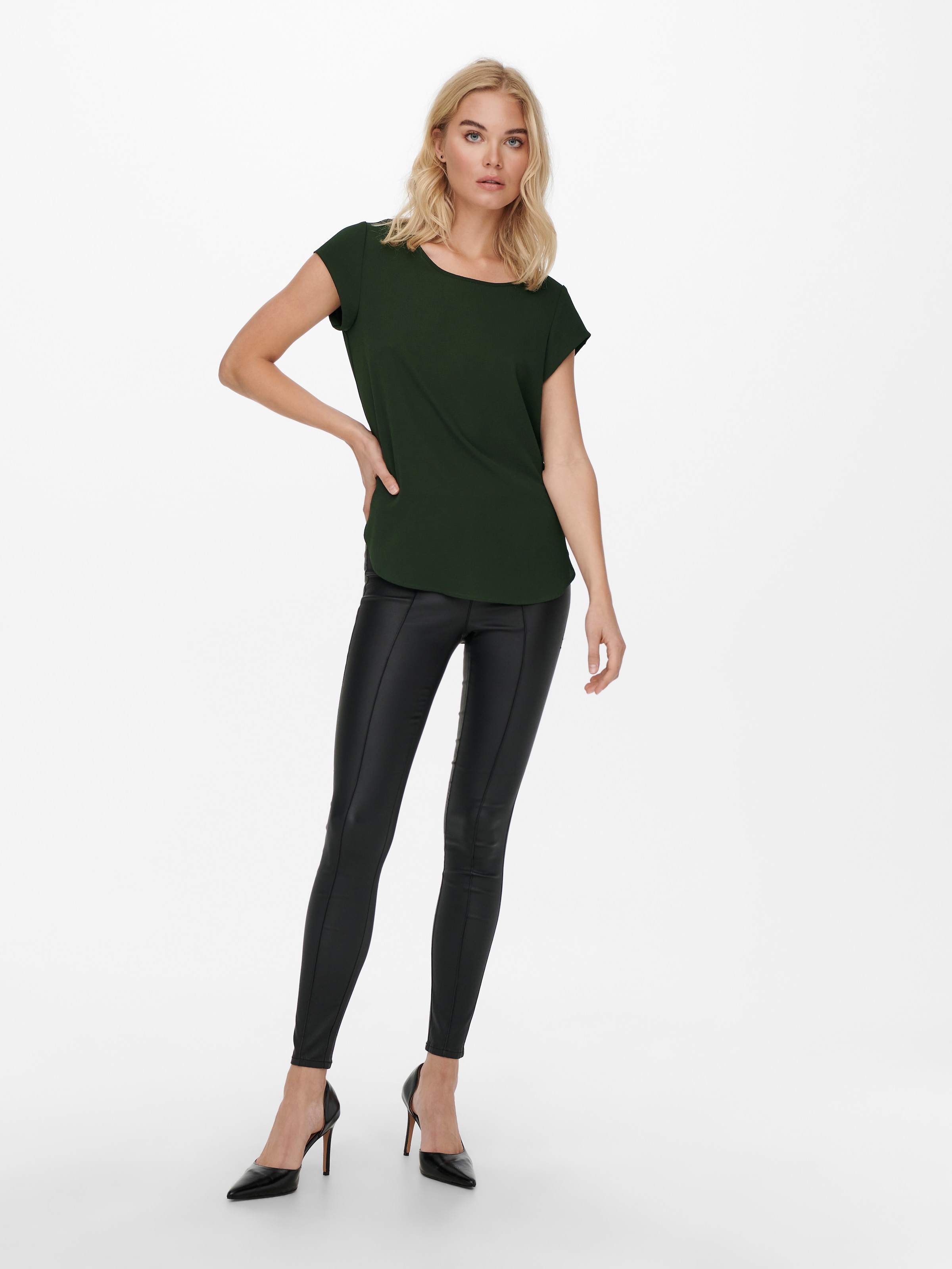 ONLY Shirtbluse »ONLVIC S/S SOLID TOP«