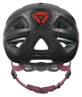 Casque Abus Urban-I 3.0 Flower Art / Noir