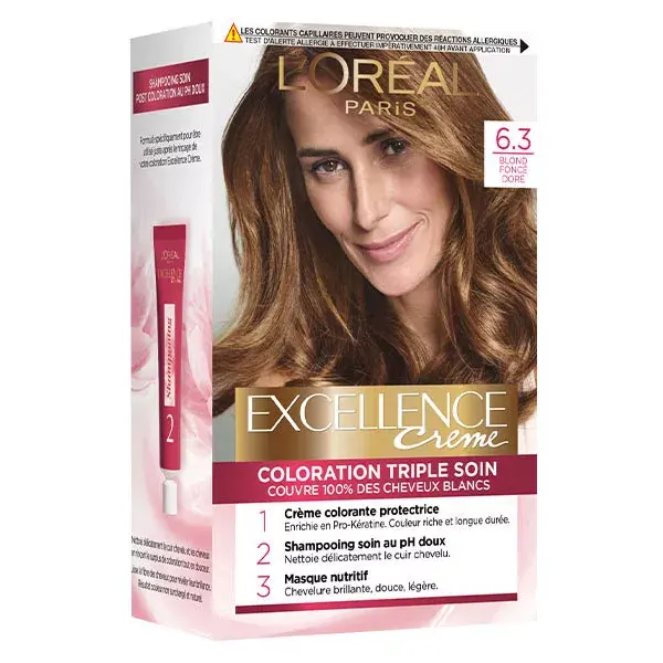 L'Oréal Excellence Crème Tinta para Cabelo Loiro Dourado Escuro 6.30