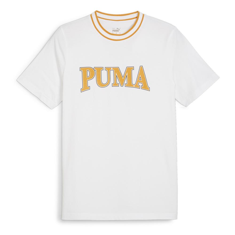 Puma T-shirt Blanc/Jaune Homme Puma Squad Big Graph