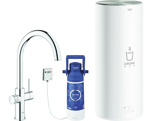 GROHE keukenkraan met filterfunctie en kokend heet water GROHE RED chroom 30079001