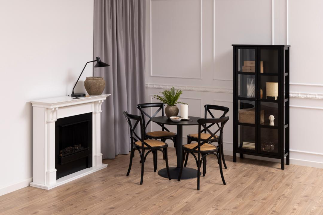 Madrid Eetkamertafel - Ø80 cm - Zwart