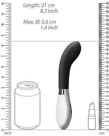 Luna Oplaadbare Siliconen G-Spot Vibrator Apollo - 10 Snelheden - Zwart