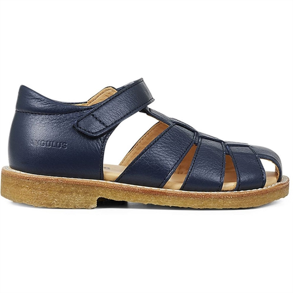 Sandal M. Velcrolukning Navy - Angulus