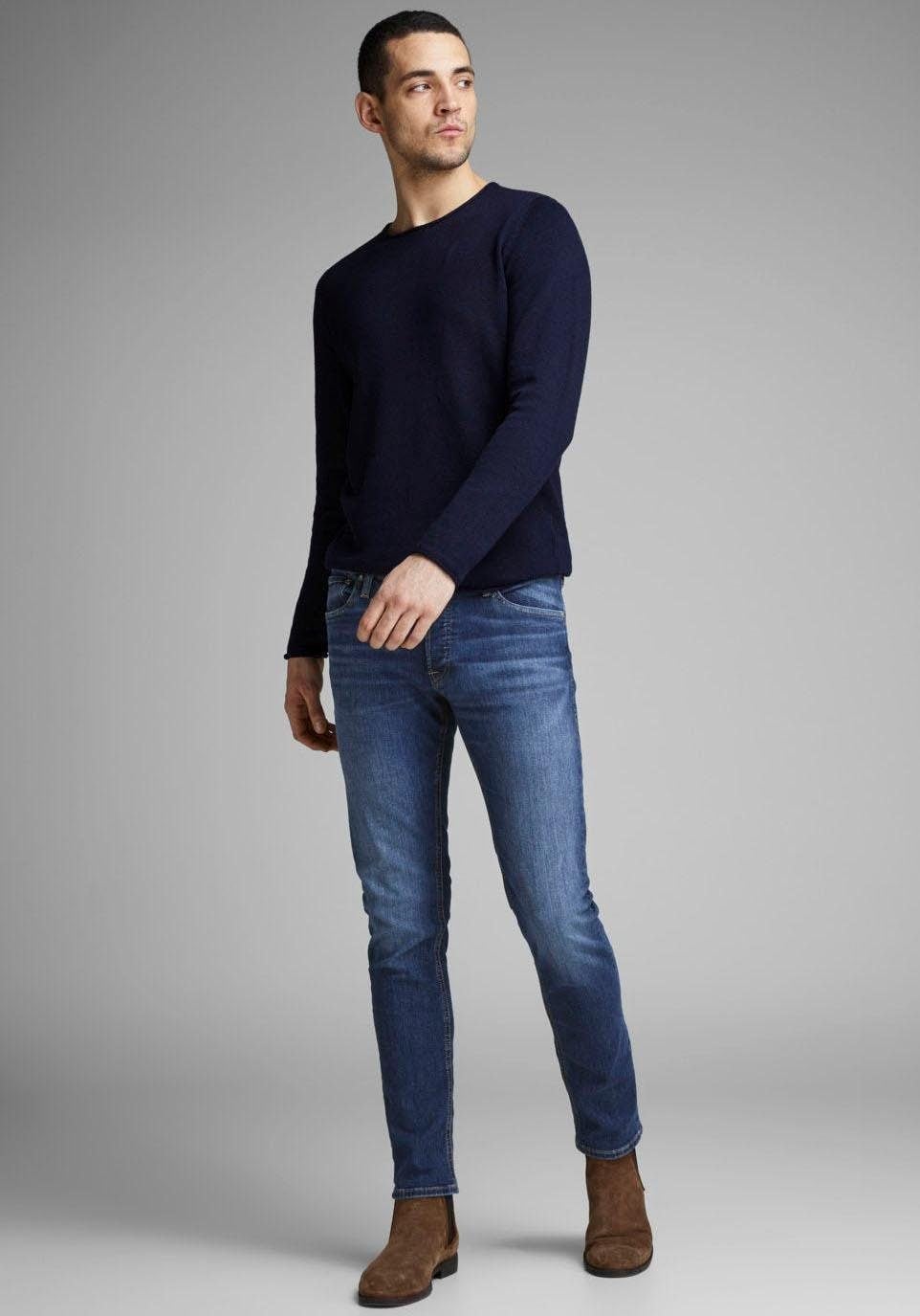 Jack & Jones Slim-fit-Jeans »JJIGLENN  Slim-Fit mit Stretch und praktischer 5-Pocket-Form« Baumwollmischung, slim fit