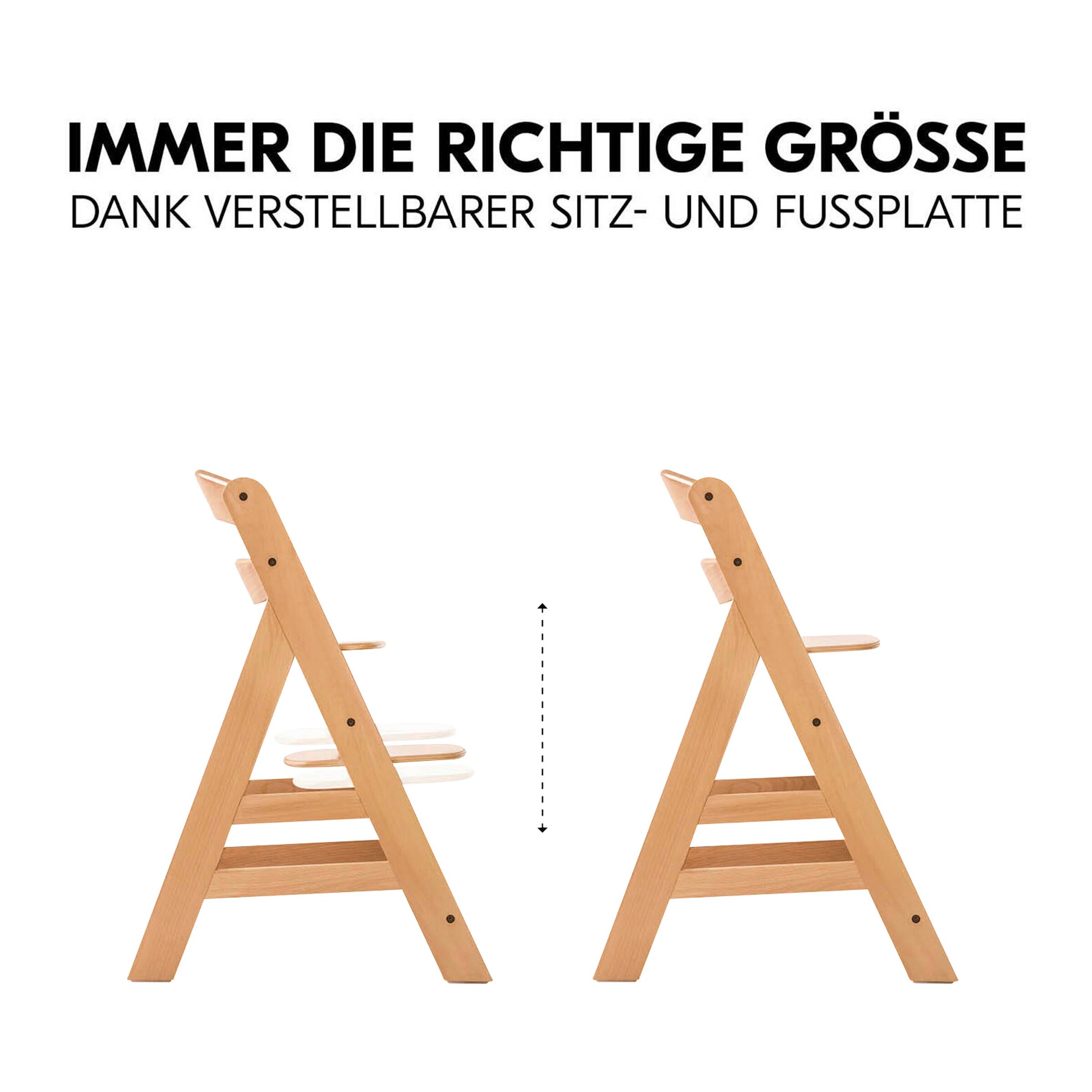 Hauck Hochstuhl Alpha + inkl. Newborn Set Premium