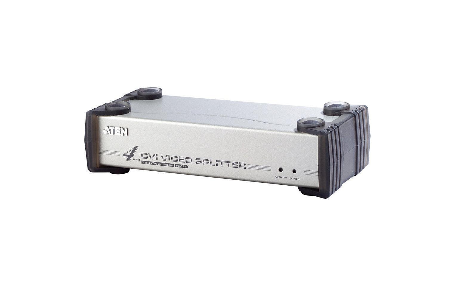 4-Port Signalsplitter DVI-I - DVI-I<br>DVI-A/V-Splitter mit vier Ports