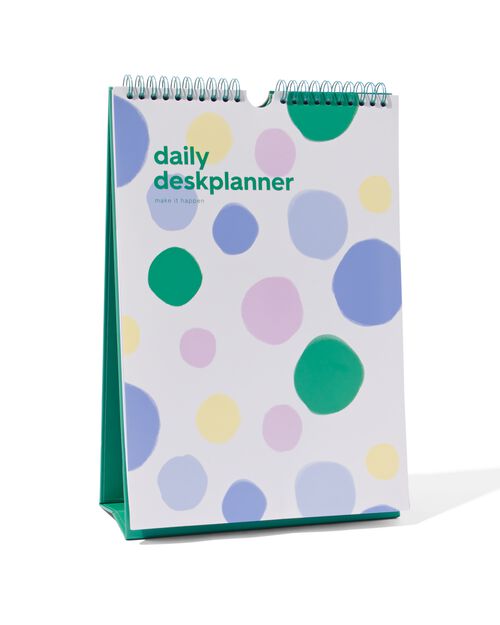 planificateur journalier de bureau avec spirale et support 30x21