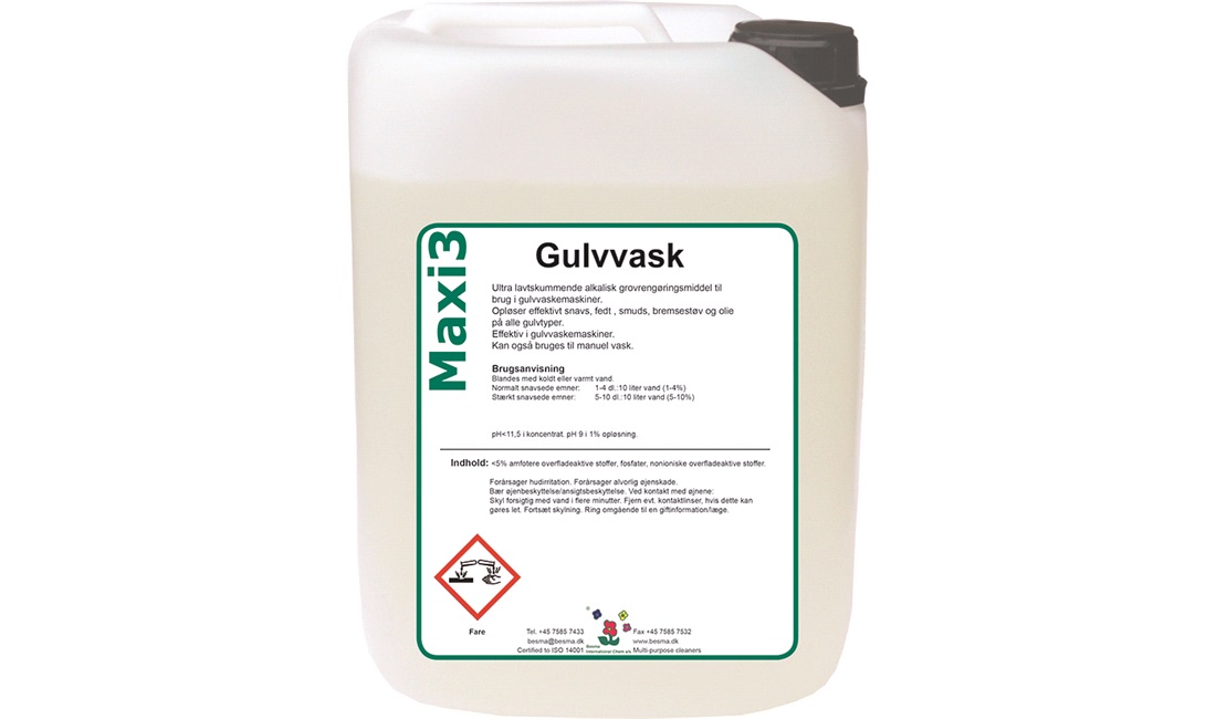 Maxi 3 Gulvvask, 20 liter