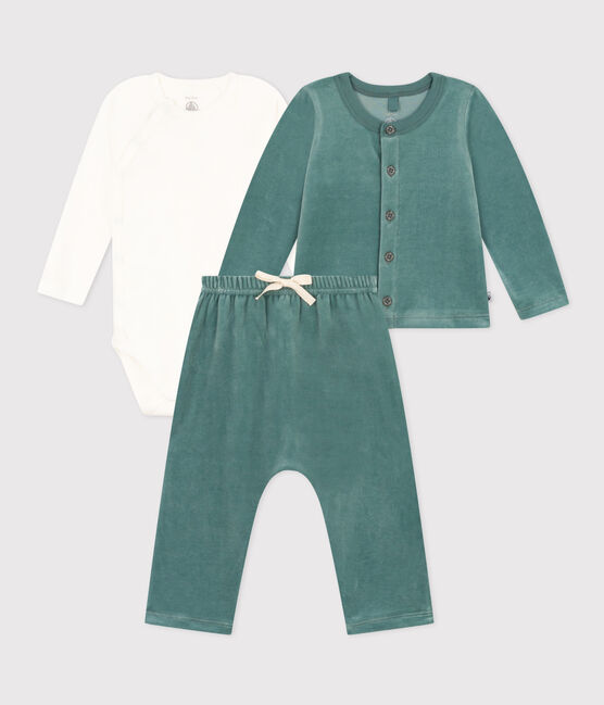 Ensemble en velours et body bébé
