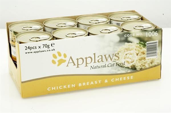 Applaws - 24 x Wet Cat Food 70 g - Chicken & Cheese