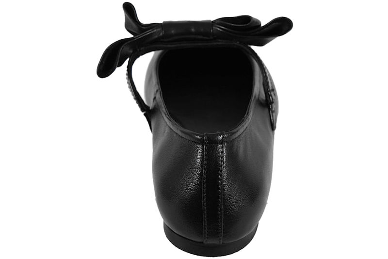 COPENHAGEN SHOES THE BOW BALLERINA I SORT SKIND
