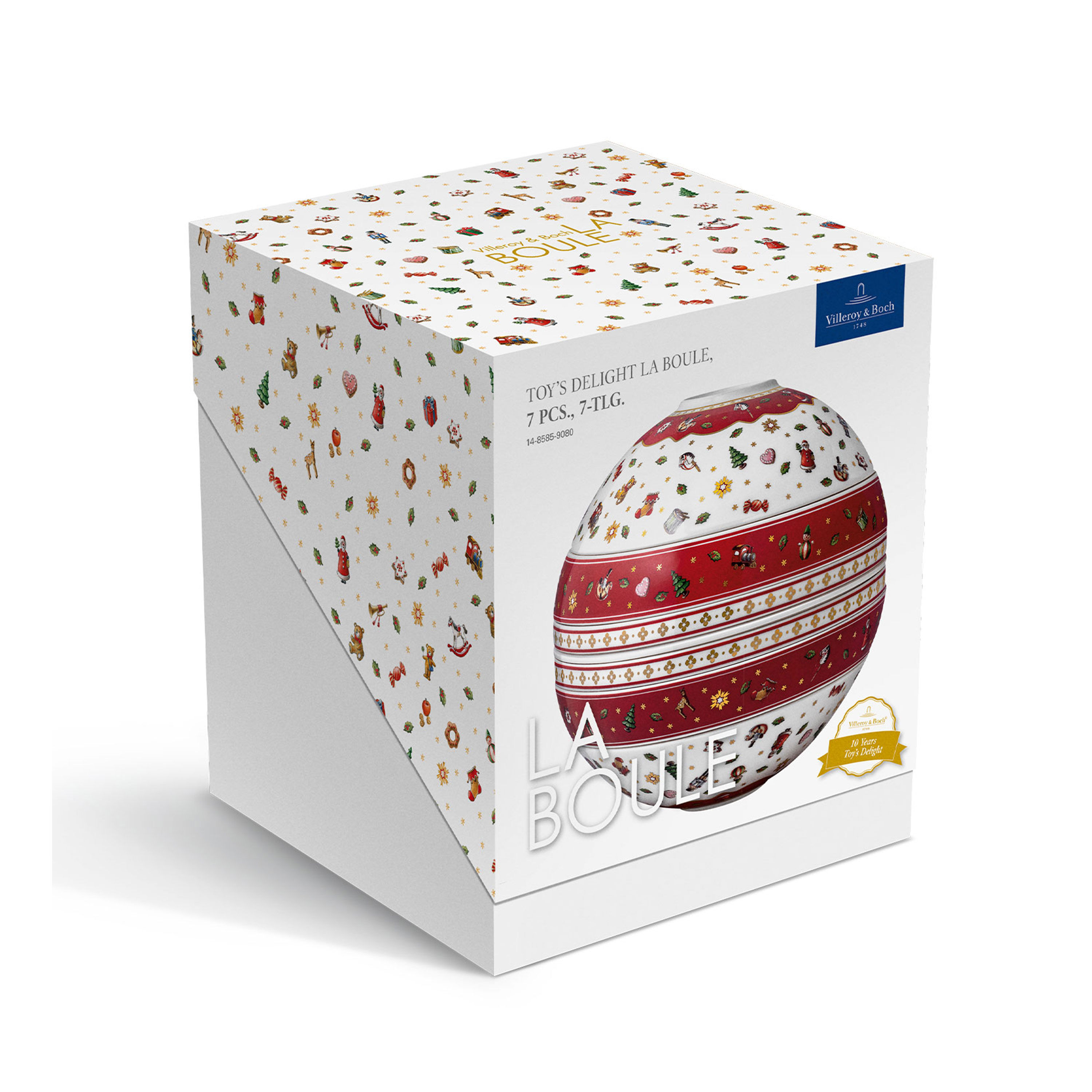 Toy's Delight Dinnerware set Red, Premium Porcelain