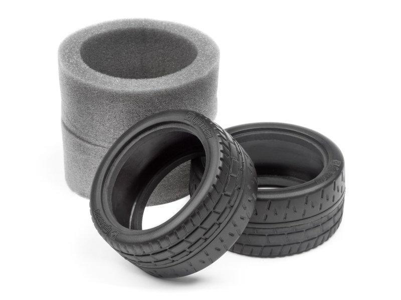HPI Reifen 31 mm 2 Stück Grip Reifen für Tourenwagen, Massstab 1:10