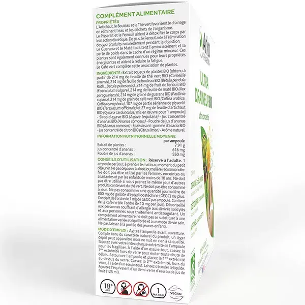 Arkopharma Arkofluides Ultra Drainer ORGÂNICO 30 ampolas