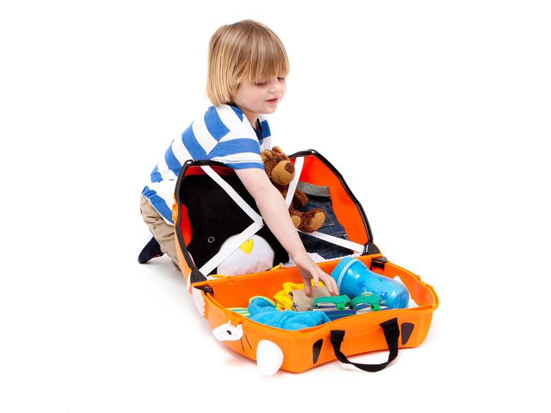 Trunki Reisetrolley Tiger Tipu Orange Reisekoffer für Kinder