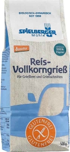 Spielberger Glutenfreier Reis Vollkorngriess demeter, 500 g