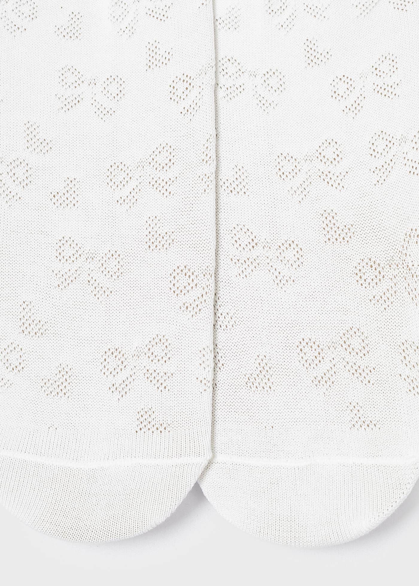Collant infantil com estampa jacquard
