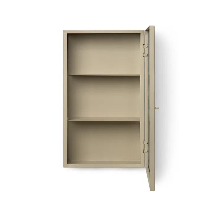 Ferm Living - Haze Wandschrank, 35 x 60 cm, Glas / Edelstahl