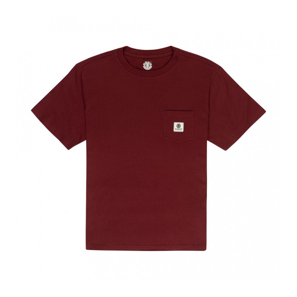 Element BASIC POCKET - Tee-shirt Homme tawny port