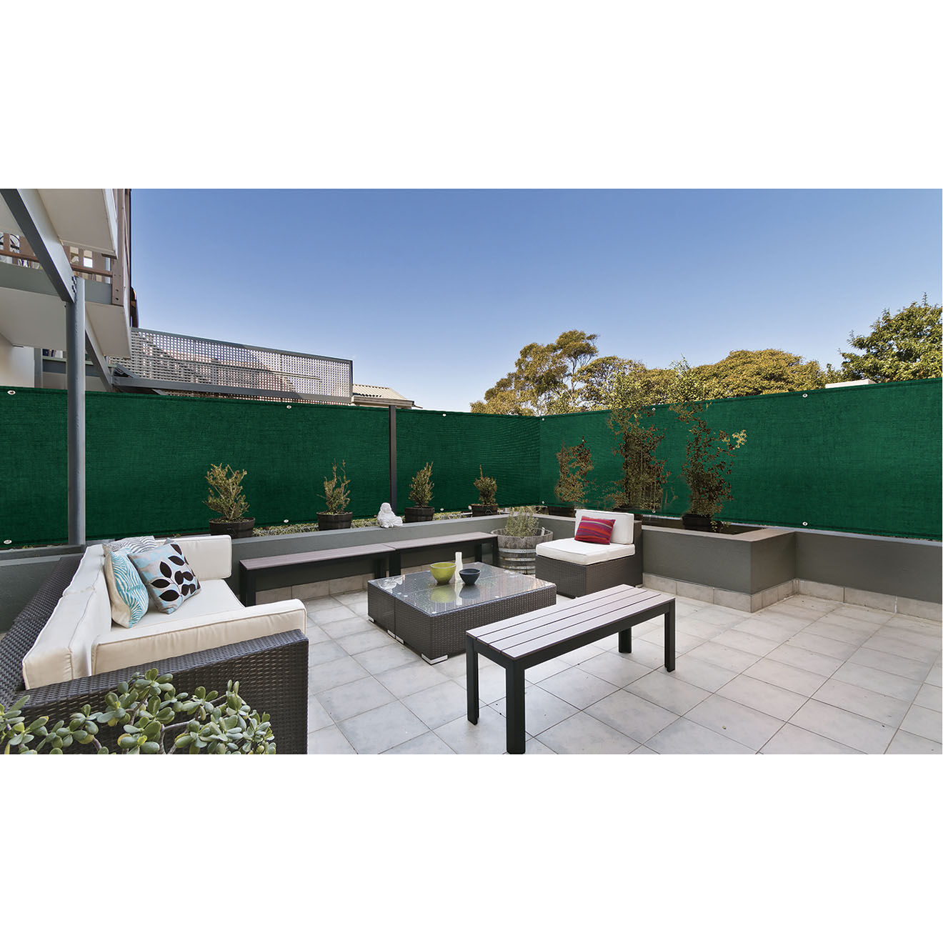Pratik Garden Brise-vue 300 gr/m² vert - 1.8x10 m