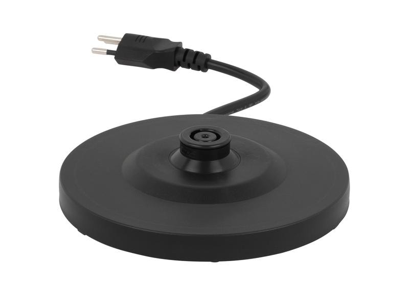 FURBER Wasserkocher Brando 1.7 l, Schwarz glanz Wasserkocher mit 360°-Sockel mit Kabelaufwicklung